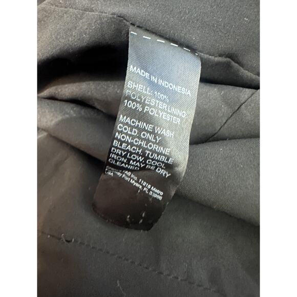 Black Label by Chico's Suit Separate One-Button Blazer Jacket Black Sleek Size 4 - Picture 9 of 9